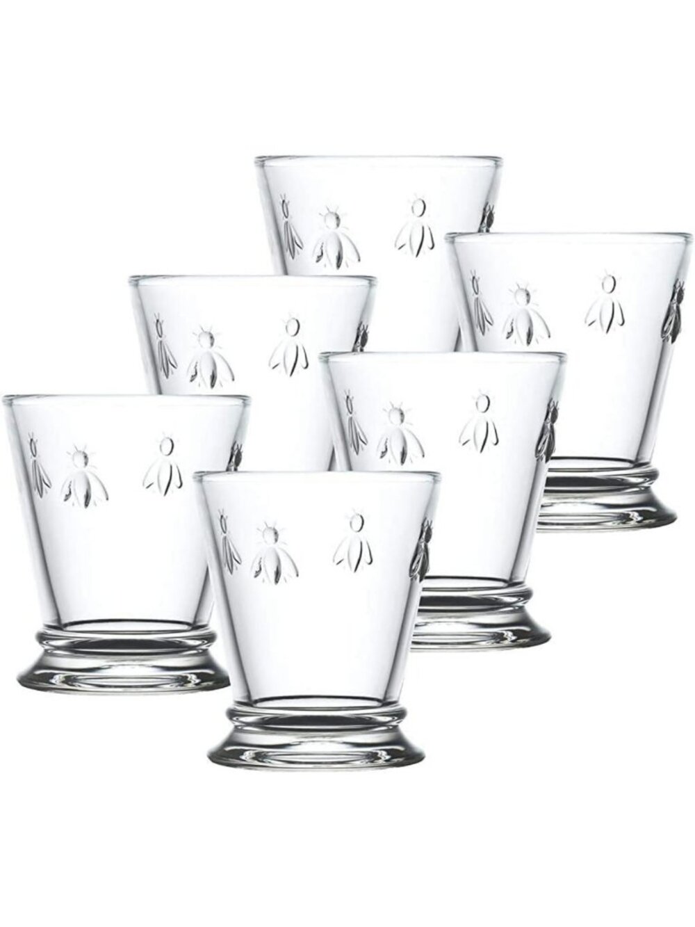 Elegant Bee Tumbler Set of 6 - Stylish Glassware for Home & Entertaining